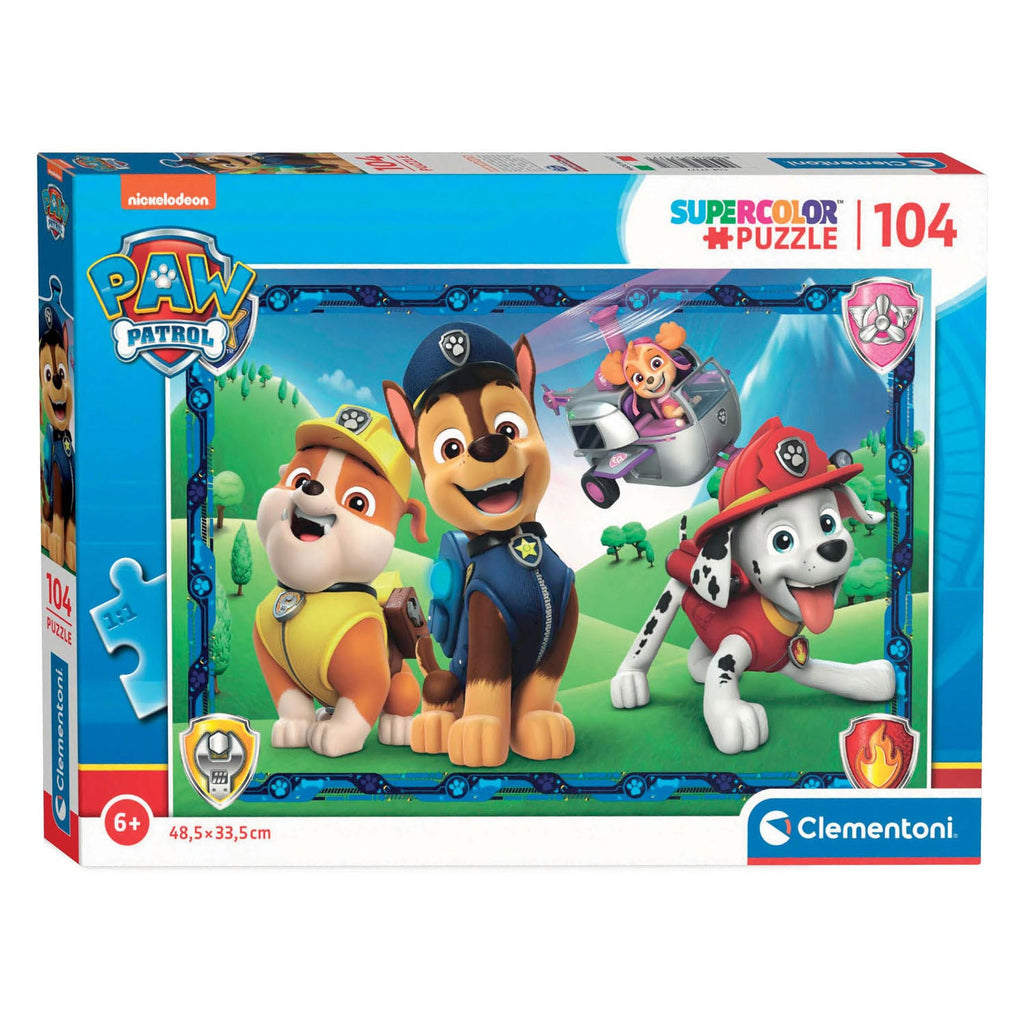 Clementoni Paw Patrol 1 2023 104 Pieces Super Color Jigsaw Puzzle Age-5 Years & Above