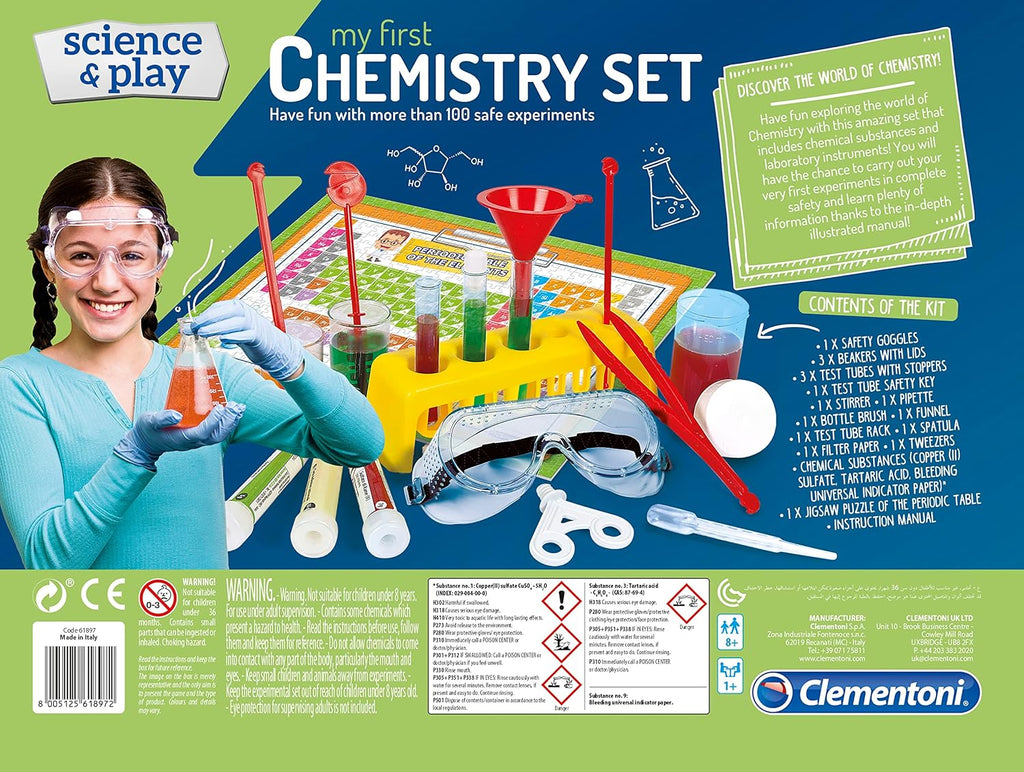 Clementoni Science My First Chemistry Set with Jigsaw Puzzle Age- 8 Years & Above