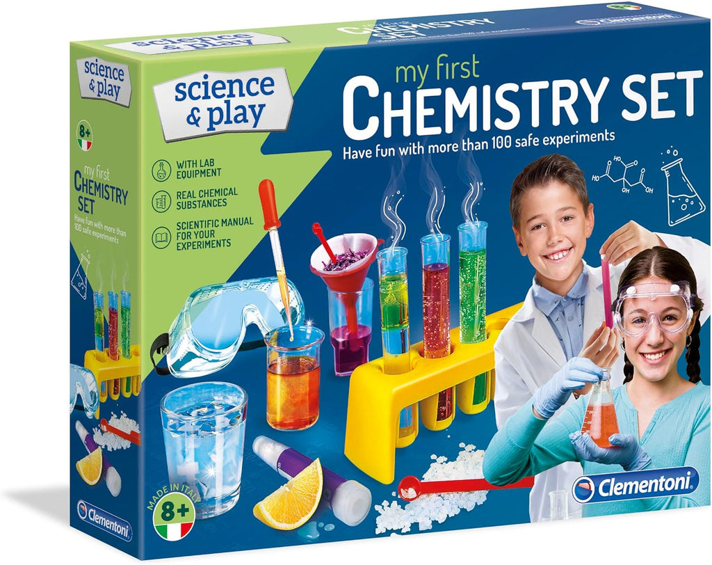 Clementoni Science My First Chemistry Set with Jigsaw Puzzle Age- 8 Years & Above