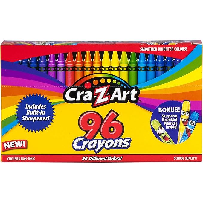 Cra-Z-Art Mega Coloring Kit with 96 Crayons, Sharpener & Bonus Marker Age- 2 Years & Above