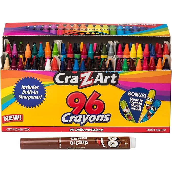 Cra-Z-Art Mega Coloring Kit with 96 Crayons, Sharpener & Bonus Marker Age- 2 Years & Above