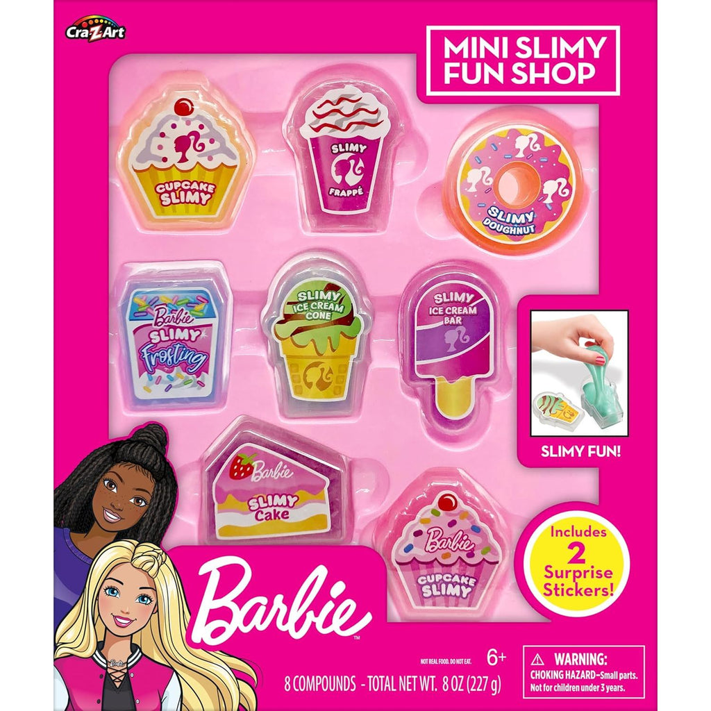 Cra-Z-Art Monster Barbie Mini Mini Slimy Fun Shop with 8 Foods Slimes &  2 Surprise Stickers Age- 6 Years & Above
