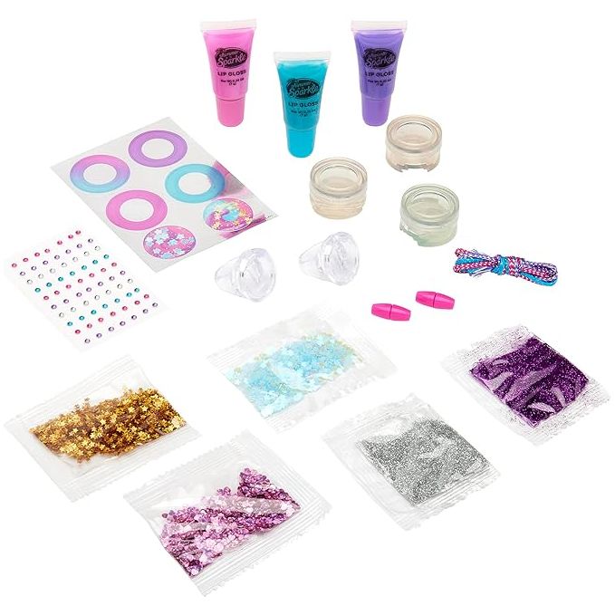 Shimmer 'n Sparkle Glitter & Gem Lip Gloss Lockets Age- 8 Years & Above