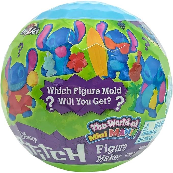 Disney Stitch World of Mini Mania Ball 3D Modelite Figure Maker Age- 4 Years & Above