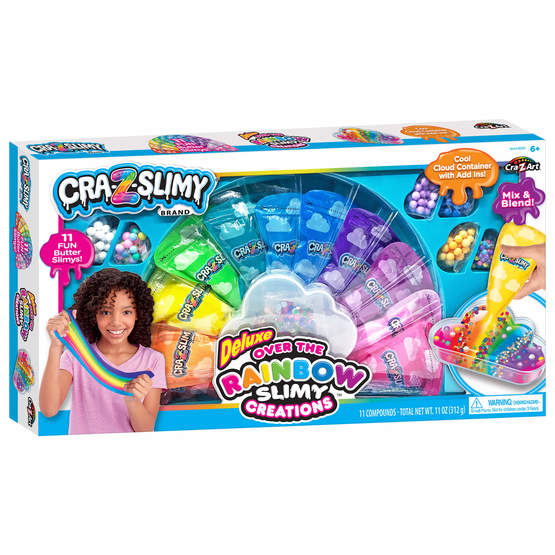 Cra-Z-Slimy Deluxe Rainbow Slimy Creations Pack of 11 Age- 6 Years & Above