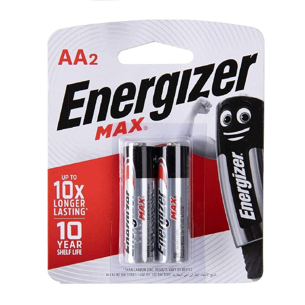 Energizer  Max Power Seal Technology AA Batteries  Pack  of 2