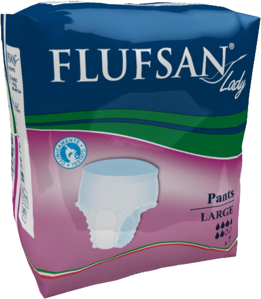 Flufsan Lady Maternity Lady Sanitary Pants Pad Large Pack of 7 for Mumz