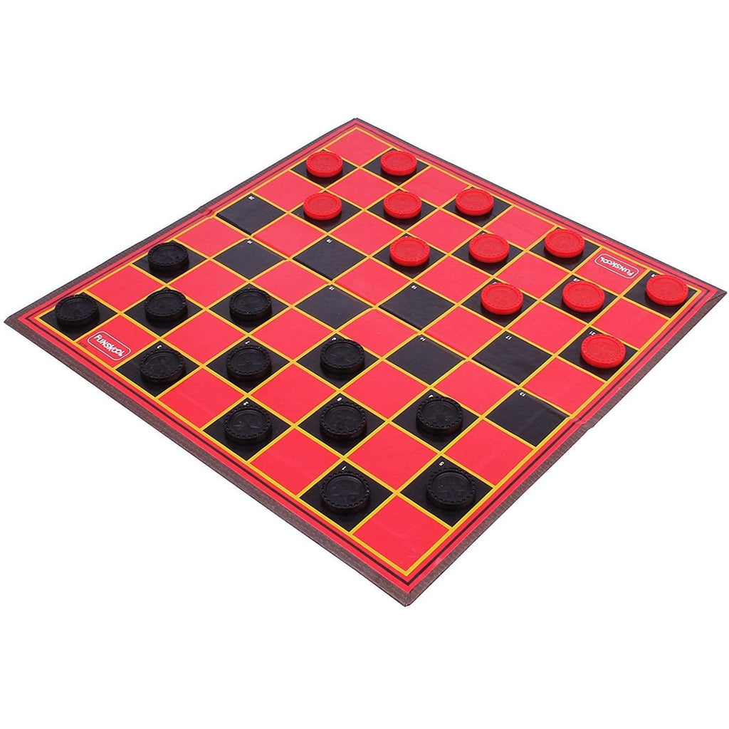 Funskool 5-in-1 Checkers Board Game Multicolor Age- 7 Years & Above