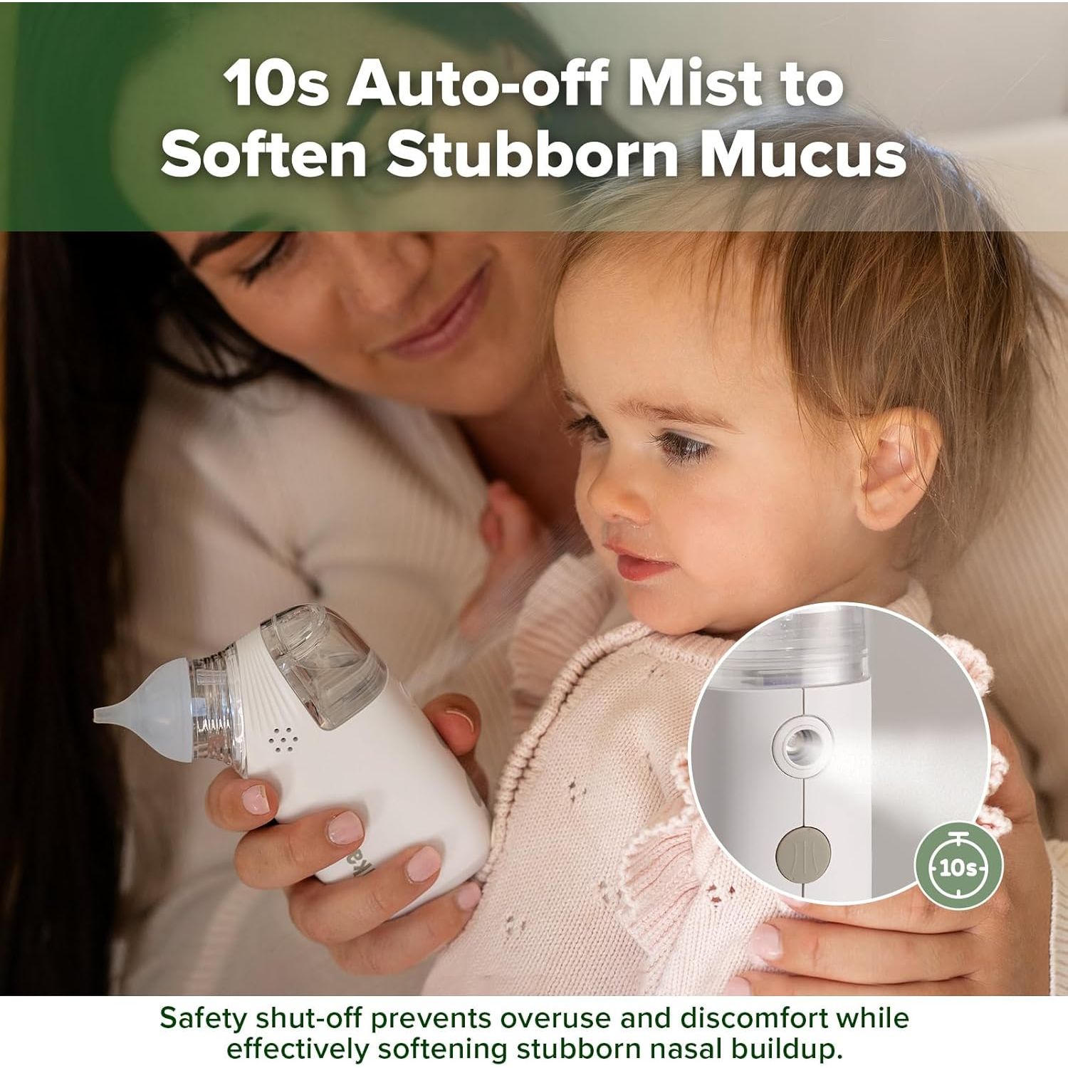 Haakaa 2-in-1 Nasal Aspirator with Sprayer Age- Newborn & Above