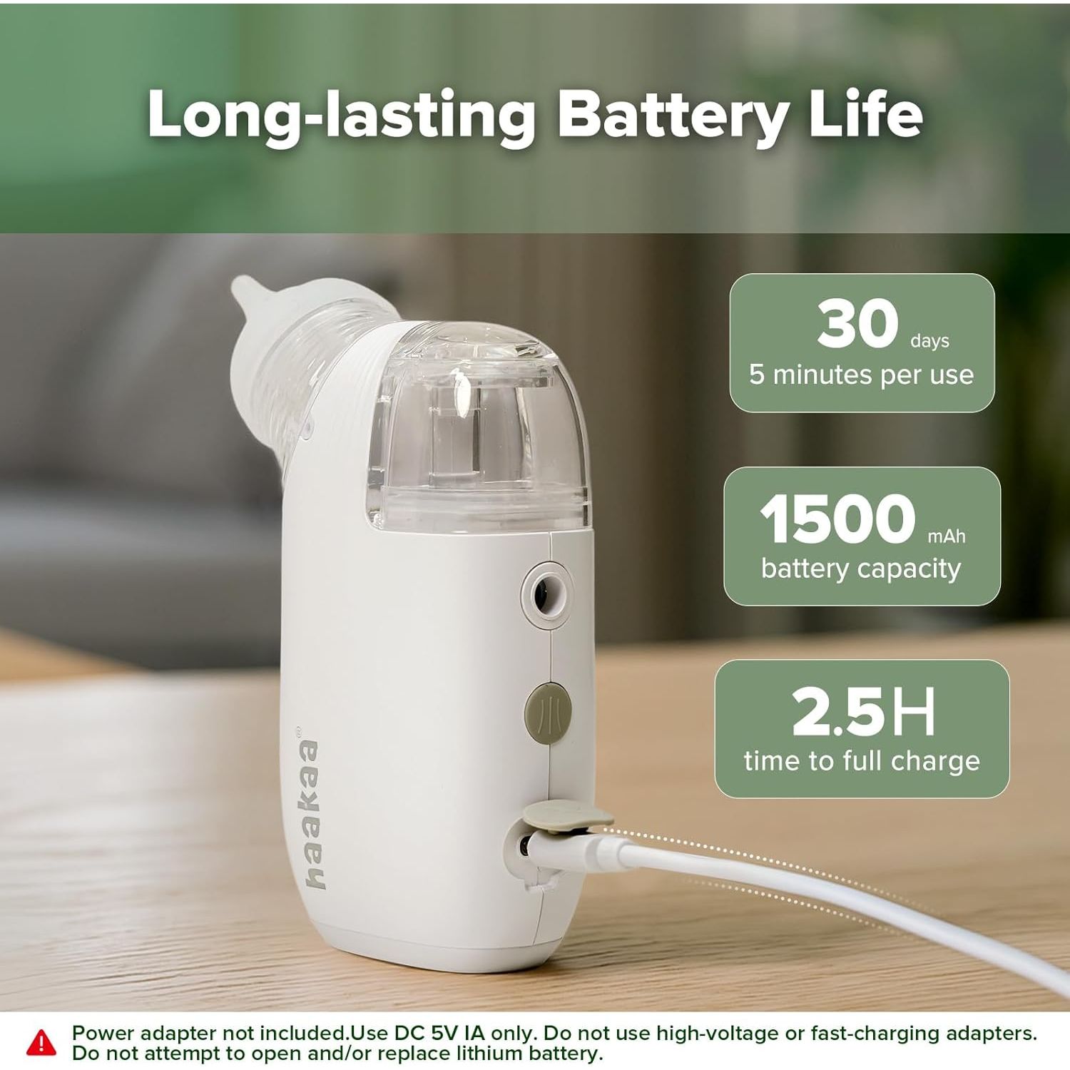 Haakaa 2-in-1 Nasal Aspirator with Sprayer Age- Newborn & Above