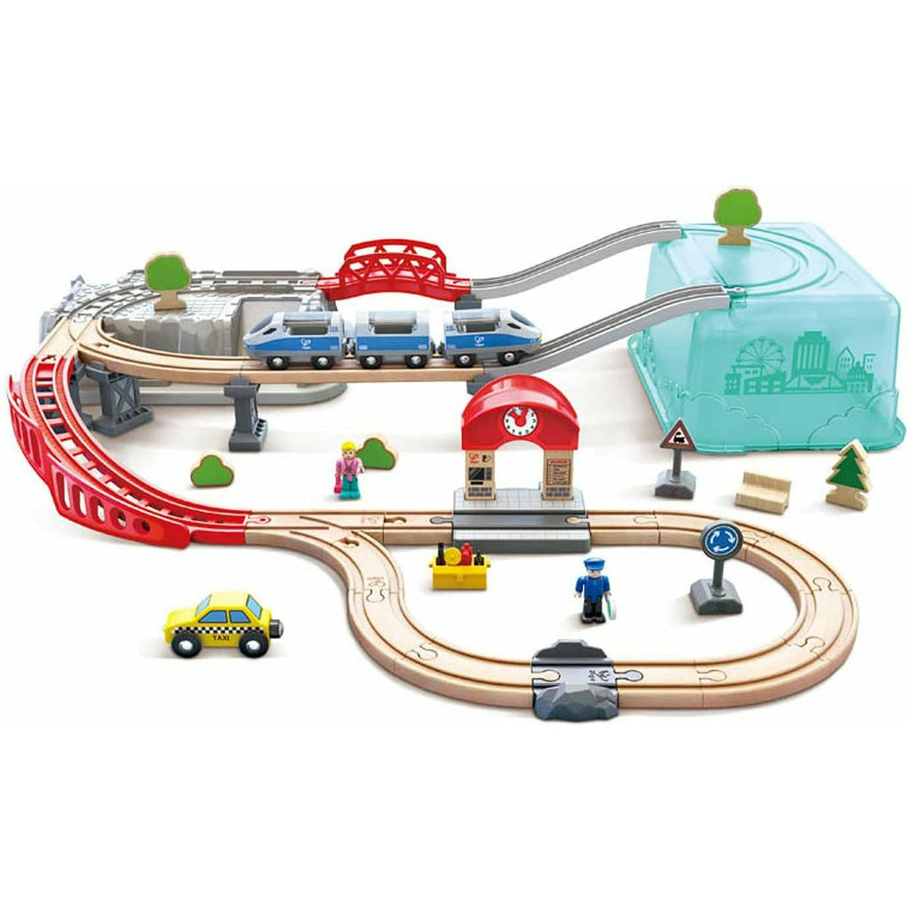 Hape Railway Bucket-Builder-Set Multicolor Age- 3 Years & Above