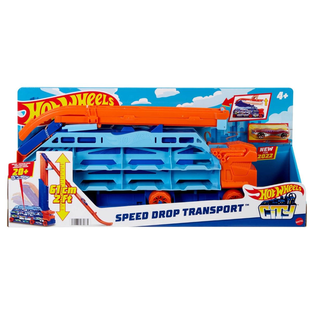 Hot Wheels Speed Drop Transport Multicolor Age- 3 Years & Above