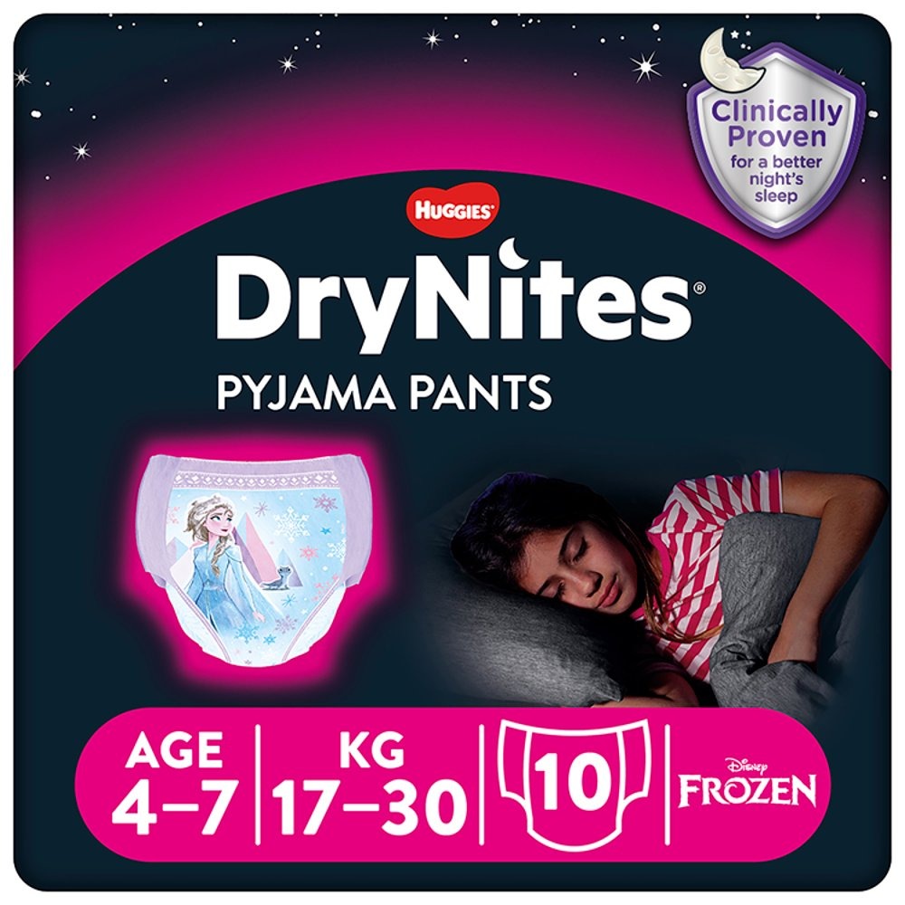 Huggies DryNites Bedwetting Pyjama Pants Age 4-7 17-30kg