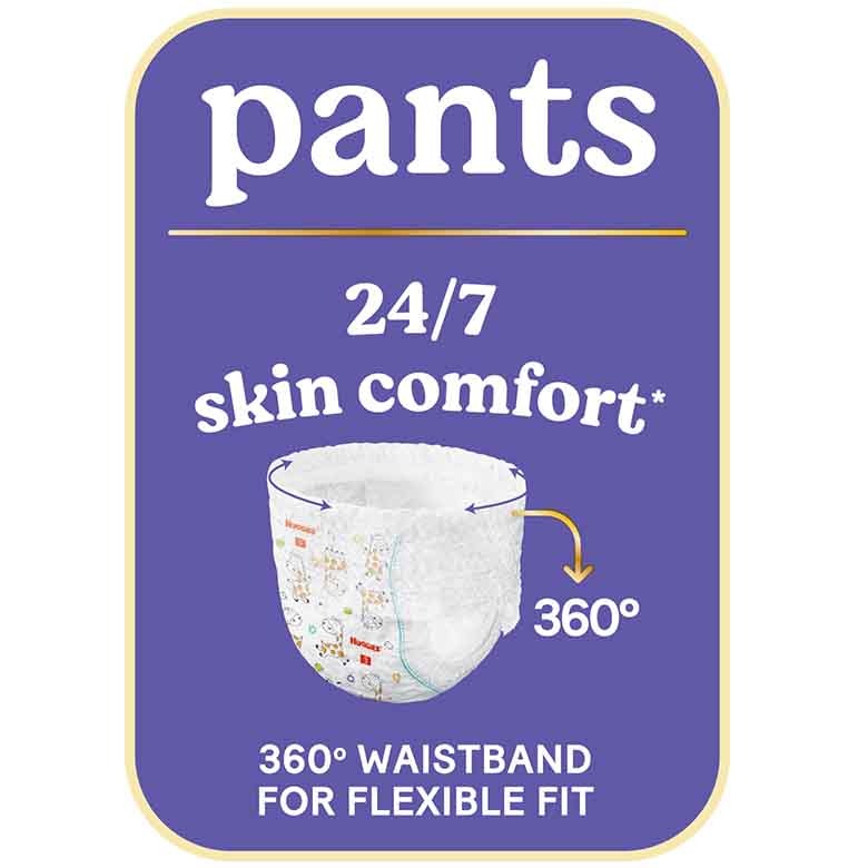 Huggies Dry Comfort Pant Diapers Size 6 ( >16kg)- 48 Pieces