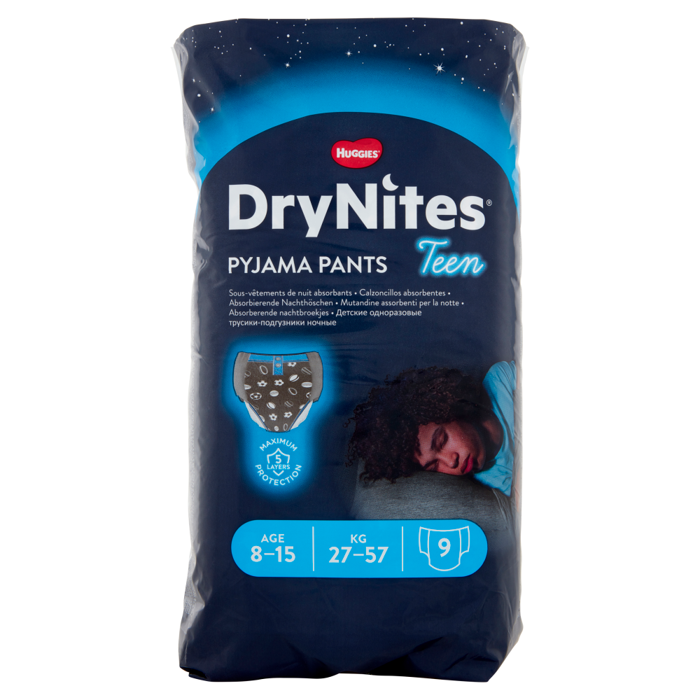 Huggies Drynites Pyjama Pants 9 Pieces 27-57Kg 8-15Y+