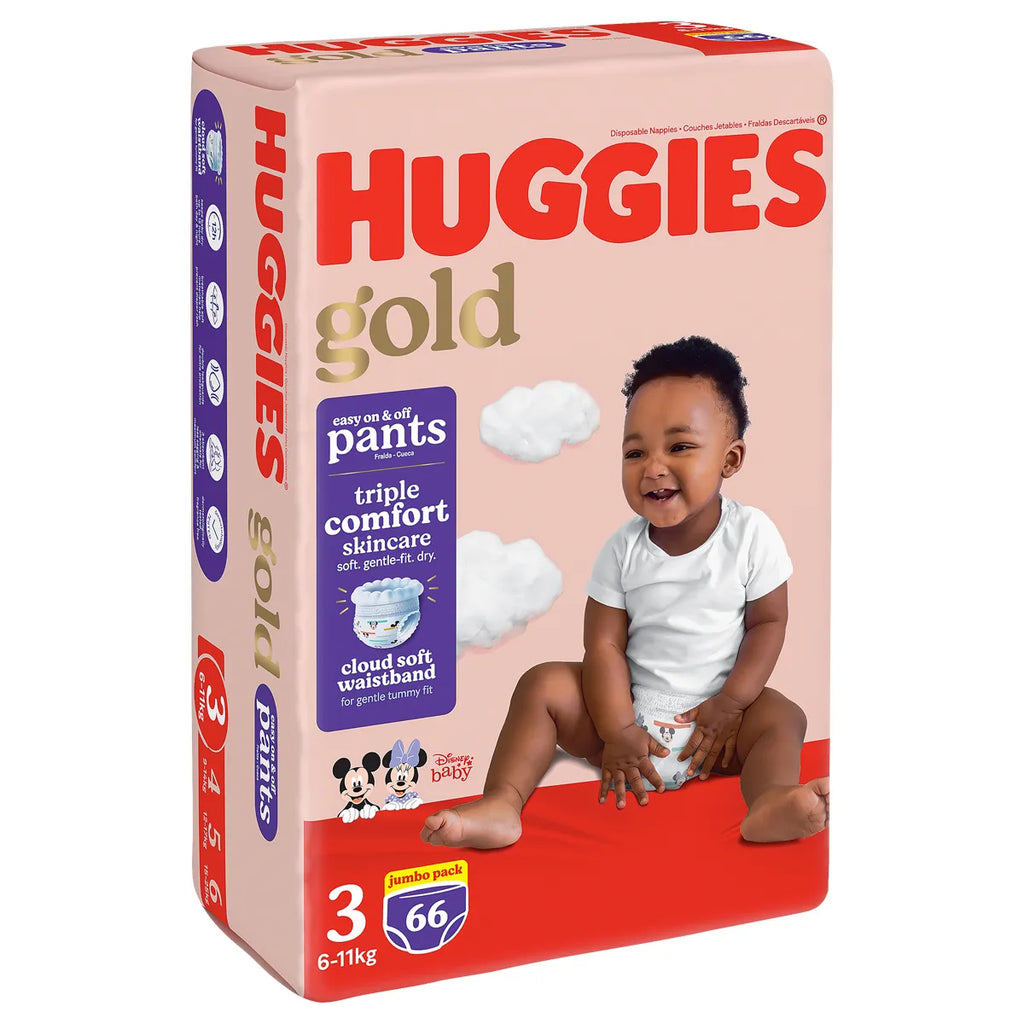 Huggies Jumbo Pant Diapers, Size 3, 6-11 kg, Jumbo Pack, 66 Diapers
