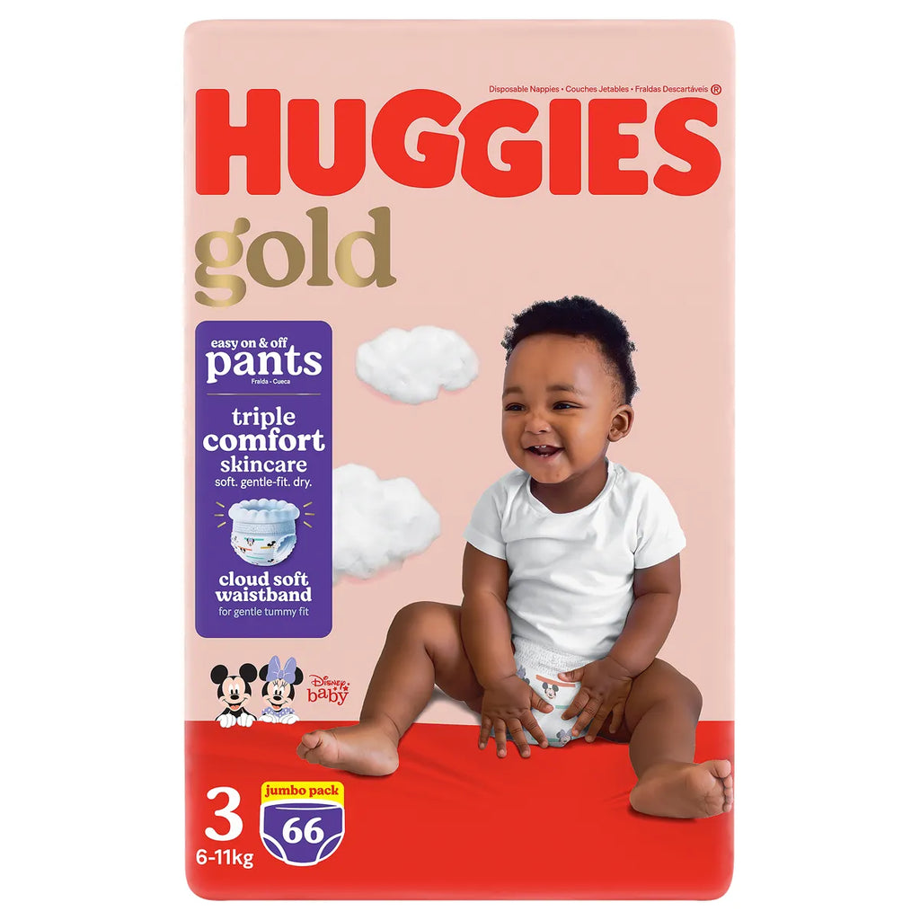 Huggies Jumbo Pant Diapers, Size 3, 6-11 kg, Jumbo Pack, 66 Diapers