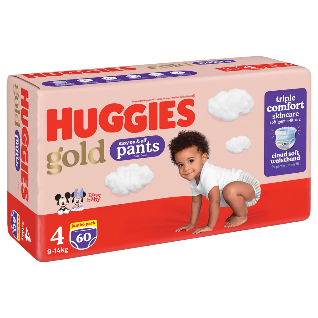 Huggies Jumbo Pant Diapers, Size 4, 9-14 kg, Jumbo Pack, 60 Diapers