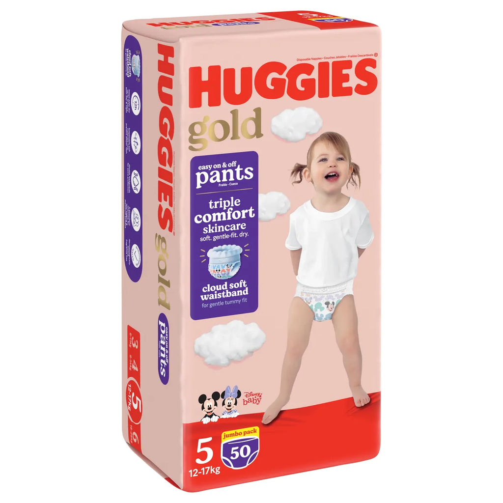 Huggies Jumbo Pant Diapers, Size 5, 12-17 kg, Jumbo Pack, 50 Diapers