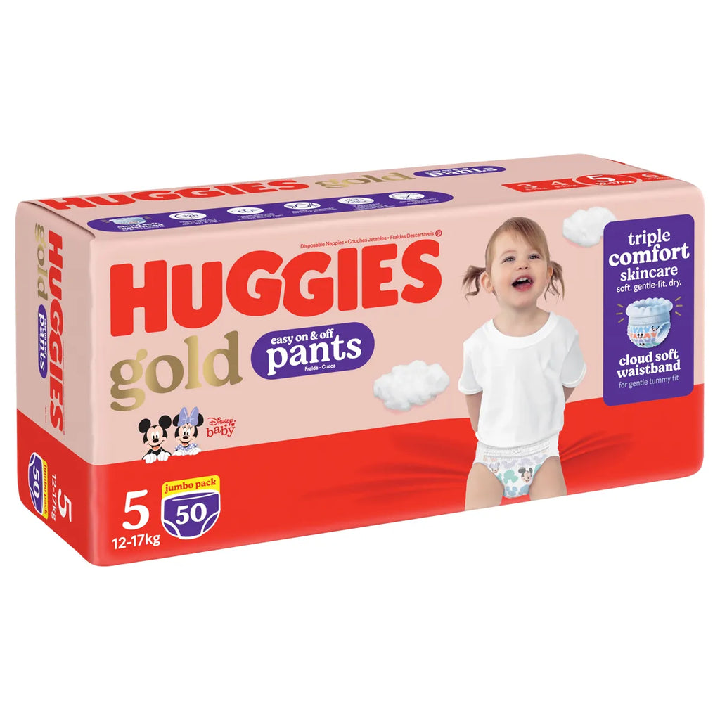 Huggies Jumbo Pant Diapers, Size 5, 12-17 kg, Jumbo Pack, 50 Diapers