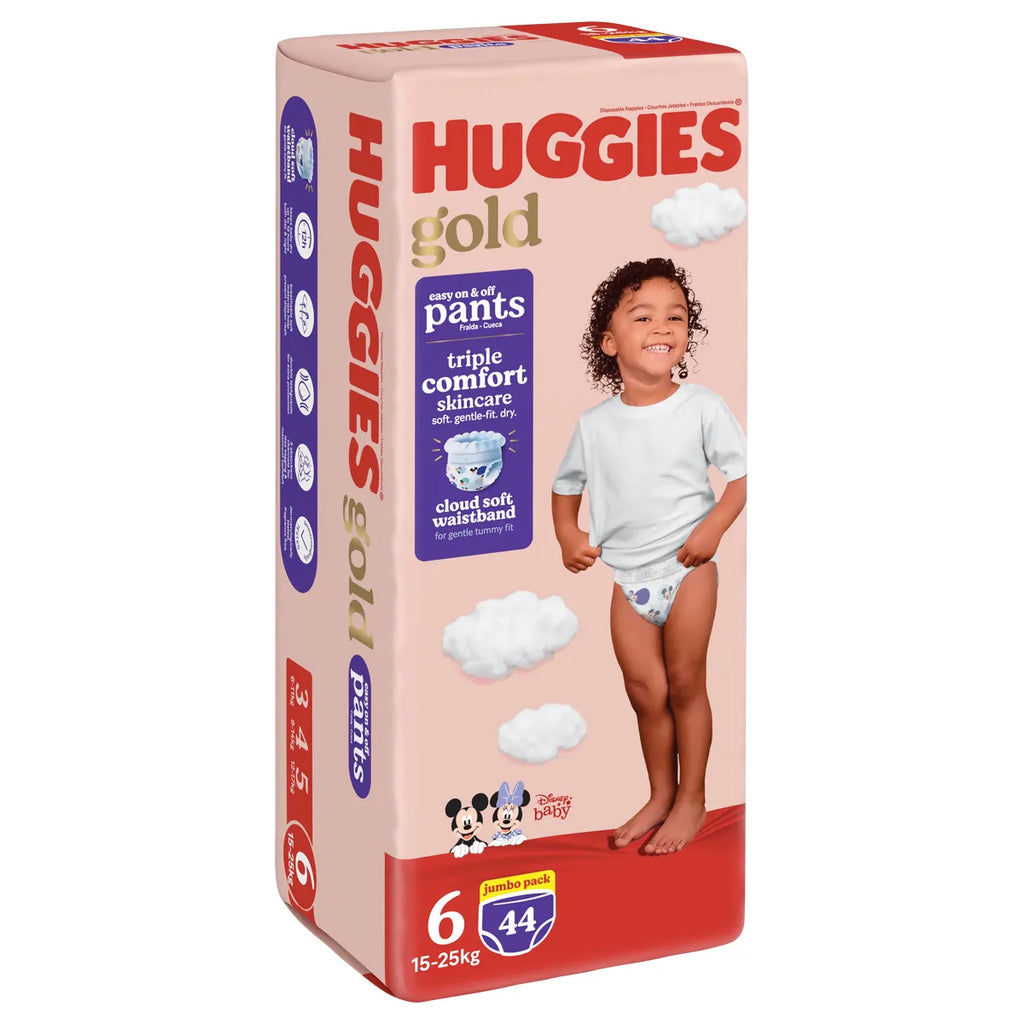 Huggies Jumbo Pant Diapers, Size 6, 15-25 kg, Jumbo Pack, 44 Diapers
