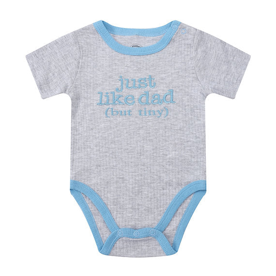 Motherschoice 3-Piece Baby Ribbed Set Earth Edition Grey IT5086