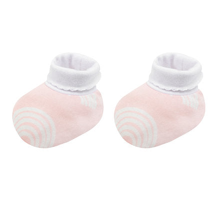 Infancie Bamboo Cotton 3-Piece Newborn Set of Booties,Mittens & Hat Pink IT5014