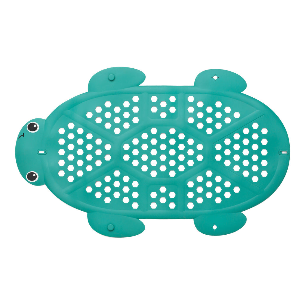 Infantino 2-in-1 Bath Mat & Storage Basket Turtle Blue Age-6 Months & Above