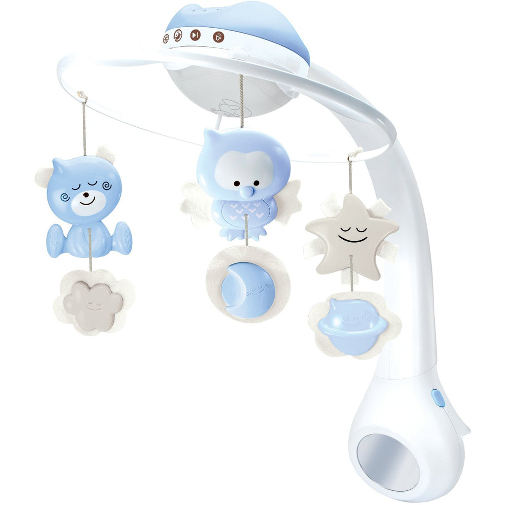 Infantino 3 In 1 Projector Musical Mobile Carousel Blue Age- Newborn & Above