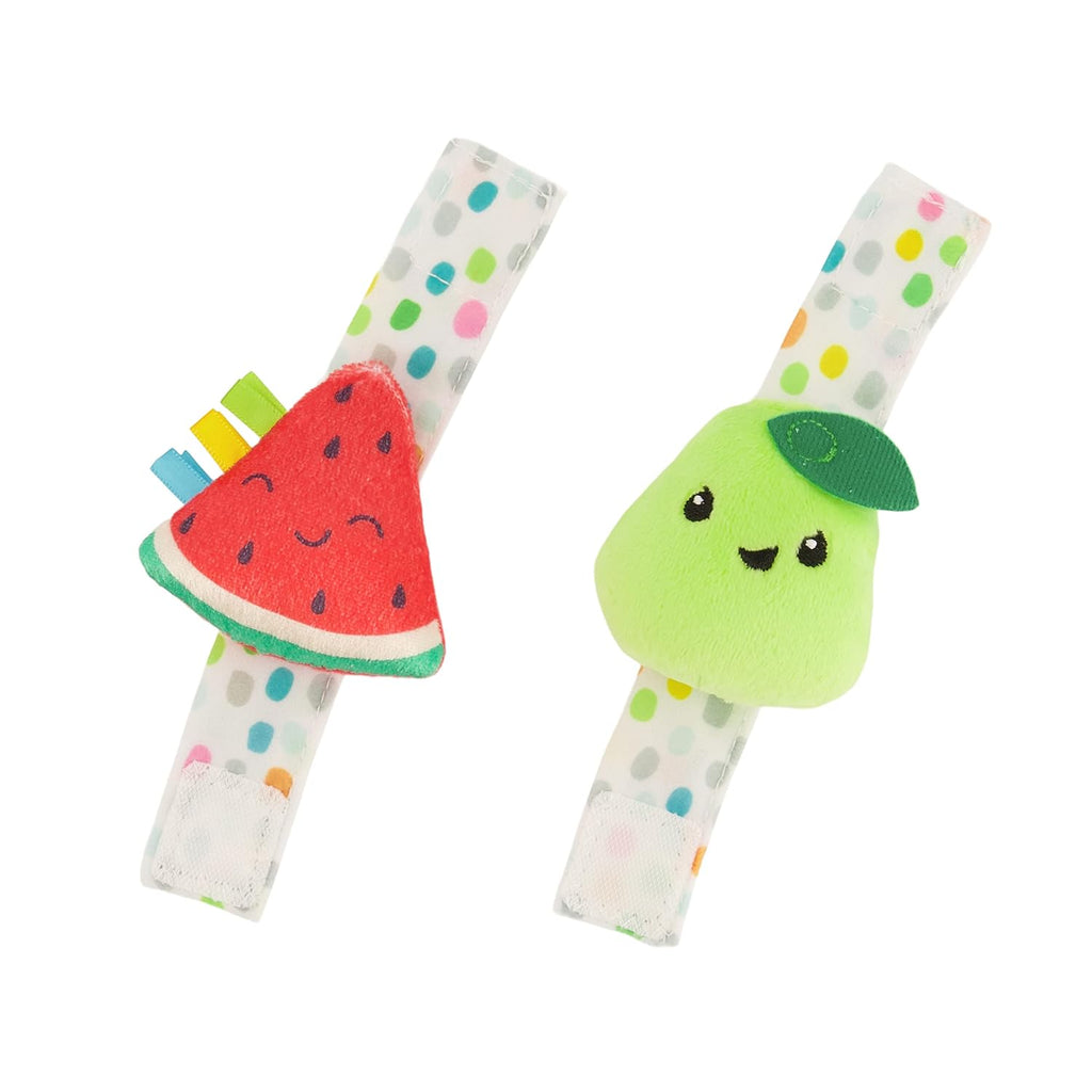 Infantino Baby's 1st Rattle Bundle Gift Set with Wrist Rattles, Foot Rattles, Spin & Teethe Gummy Rattle Multicolor   Age- Newborn & Above 