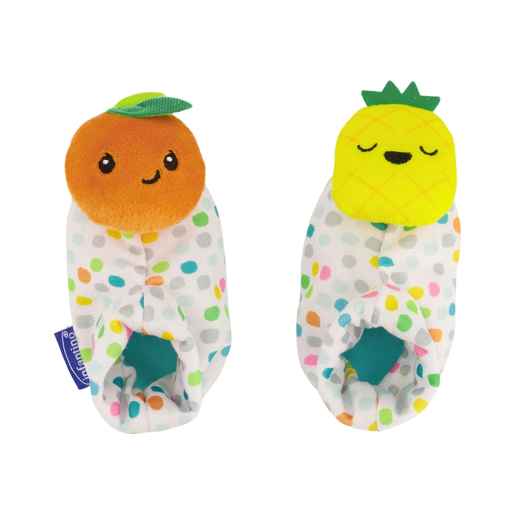 Infantino Baby's 1st Rattle Bundle Gift Set with Wrist Rattles, Foot Rattles, Spin & Teethe Gummy Rattle Multicolor   Age- Newborn & Above 