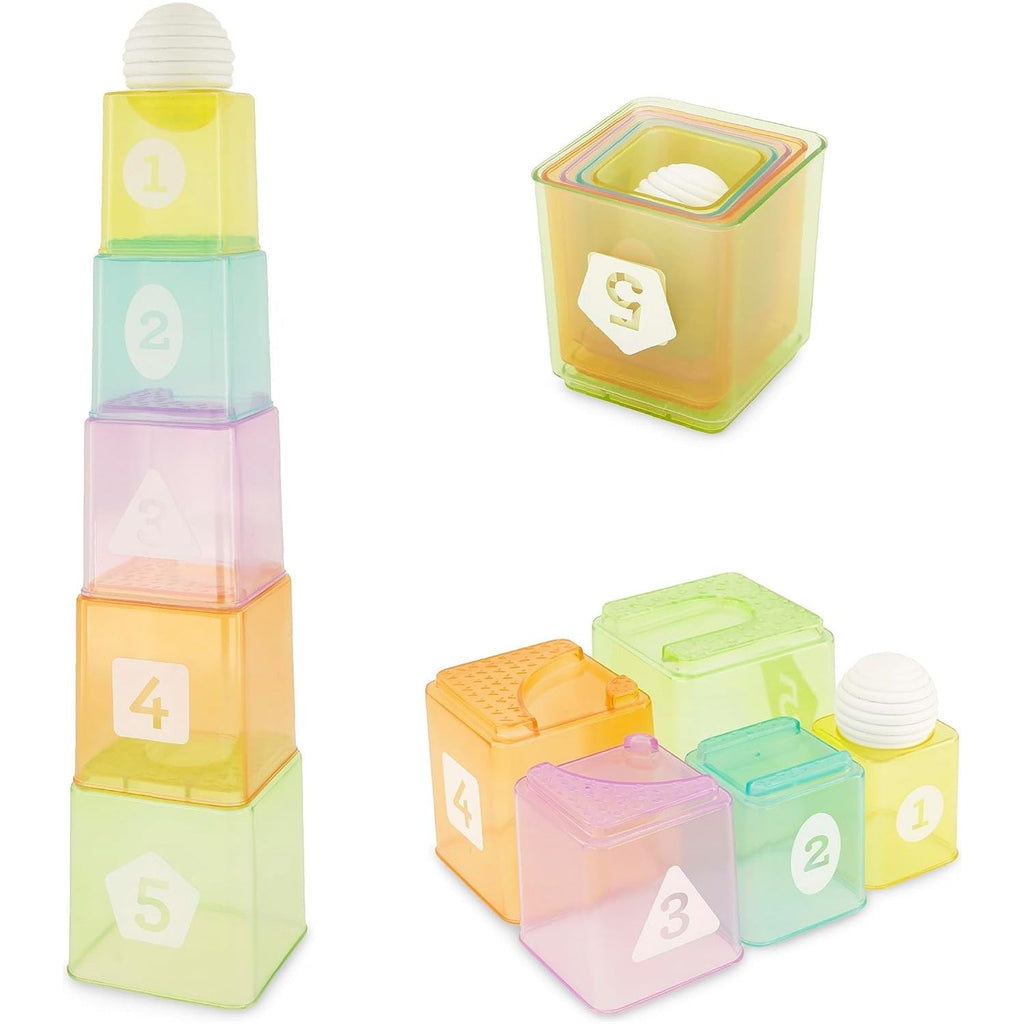 Infantino Cups & Ball Learning Set Pastel Colors Age- 6 Months & Above