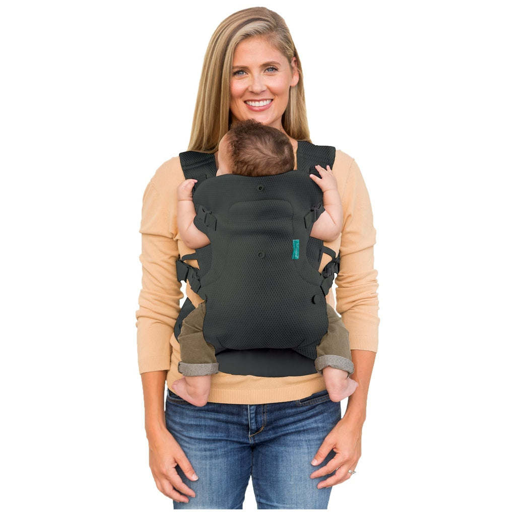 Infantino Flip Advanced 4-In-1 Convertible Baby Carrier Dark Grey Age- Newborn & Above