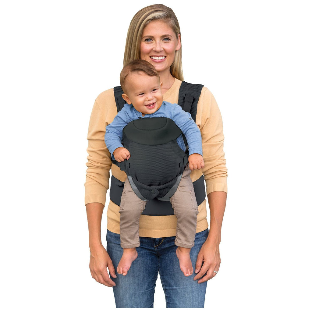 Infantino Flip Advanced 4-In-1 Convertible Baby Carrier Dark Grey Age- Newborn & Above