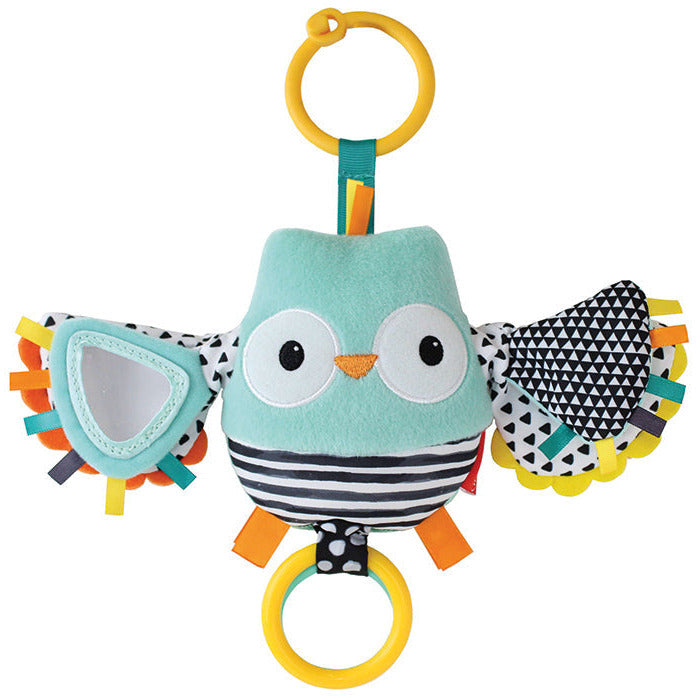 Infantino Flutter and Jitter Pal Owl Rattle Age- Newborn & Above