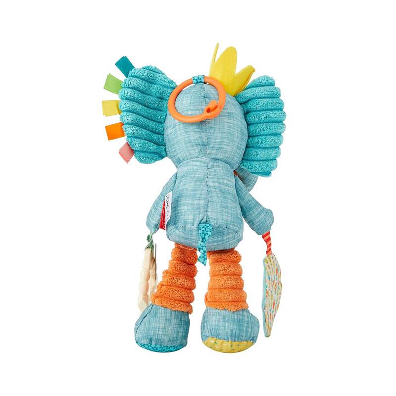 Infantino Go Gaga Playtime Pal Soft Elephant Rattle Multicolor Age- Newborn & Above