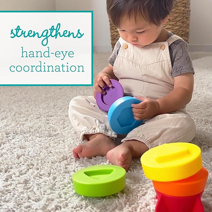 Infantino Imagination Stackers Playsetâ„¢â€‹ Stacker Set of 19 Multicolor Age- 12 Months & Above