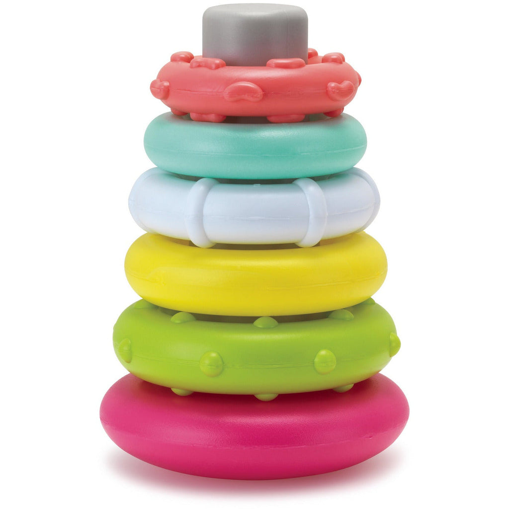 Infantino Rock'N Stack Rings Pink Age-6 Months & Above