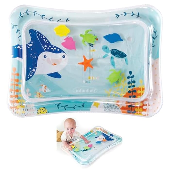 Infantino Jumbo Pat & Play Sea-Themed Mess-Free Water Playmat Age- 6 Months & Above