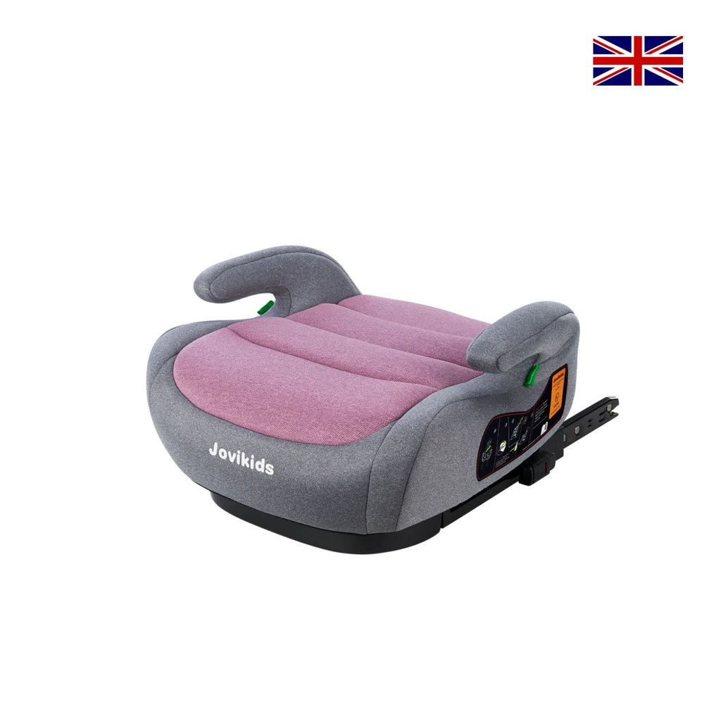 Jovikids I-Size Booster Seat with ISOFIX 125-150 cm Group 3 (WD020) Pink Age- 6 Years to 12 Years