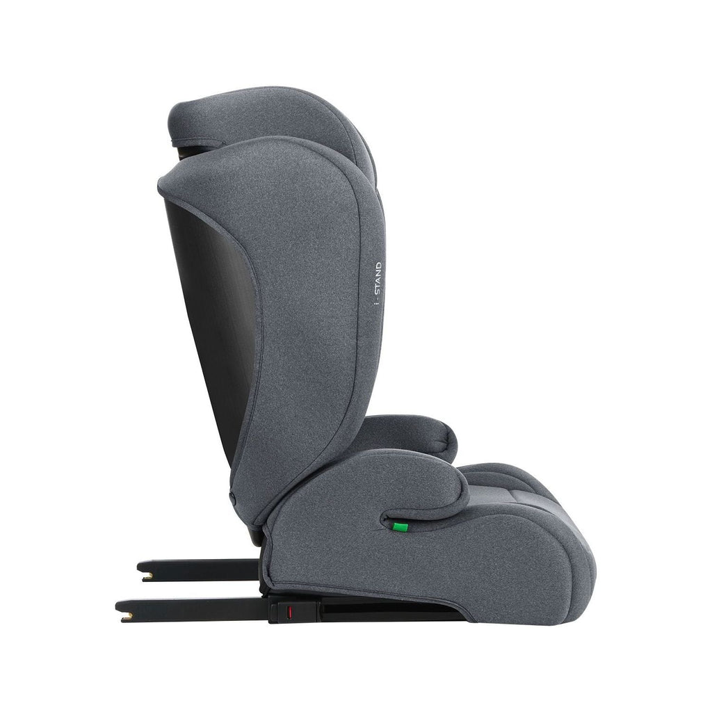 Kikkaboo Booster Car Seat I-Stand i-Size with Isofix 100-150 Cm Dark Grey Age- 12 Months & Above (15-36 Kg)