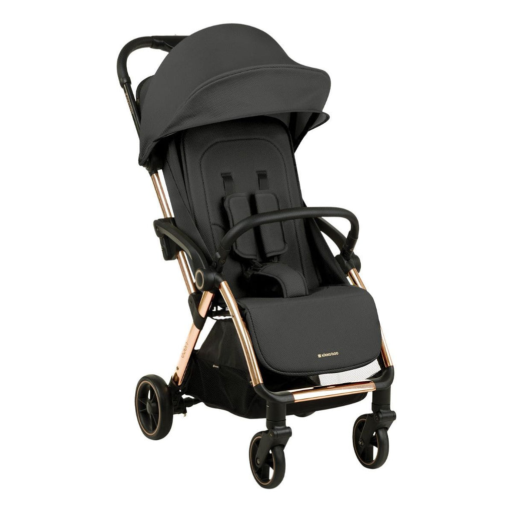 Kikkaboo Eden Autofolding Pushchair Black Age-Newborn & Above (Holds upto 22 Kg)