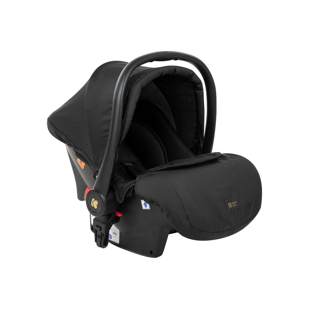 Kikkaboo Kaia 3-In-1 Travel System with Pushchair Stoller with Transferable Seat Black Age-Newborn & Above (Holds upto 22 Kg)