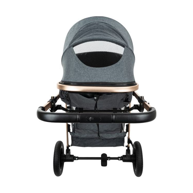 Kikkaboo Kaia 3-In-1 Travel System with Pushchair Stoller with Transferable Seat Grey Age-Newborn & Above (Holds upto 22 Kg)