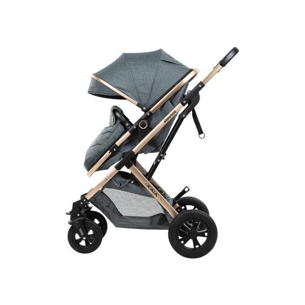 Kikkaboo Kaia 3-In-1 Travel System with Pushchair Stoller with Transferable Seat Grey Age-Newborn & Above (Holds upto 22 Kg)