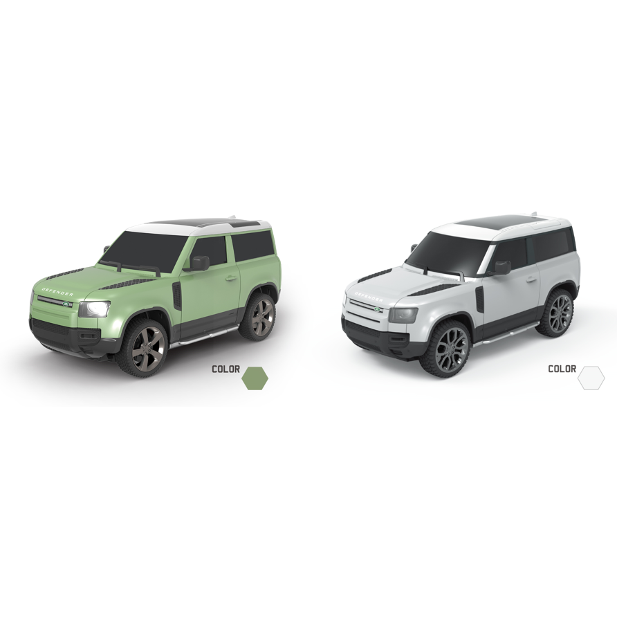 Land Rover Defender with 1:24 Scale Toy Car with Remote Control Assort ...