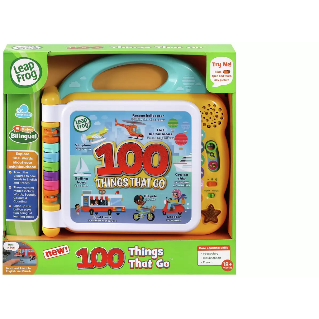 Leap Frog 100 Things That Go Interactive Book Multicolor Age- 12 Months & Above