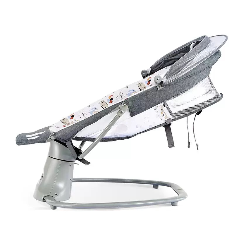 Mastela 3 in 1 Deluxe Multi-Functional Bassient Rocker Jungle Animals White  8208 Age- Newborn & Above
