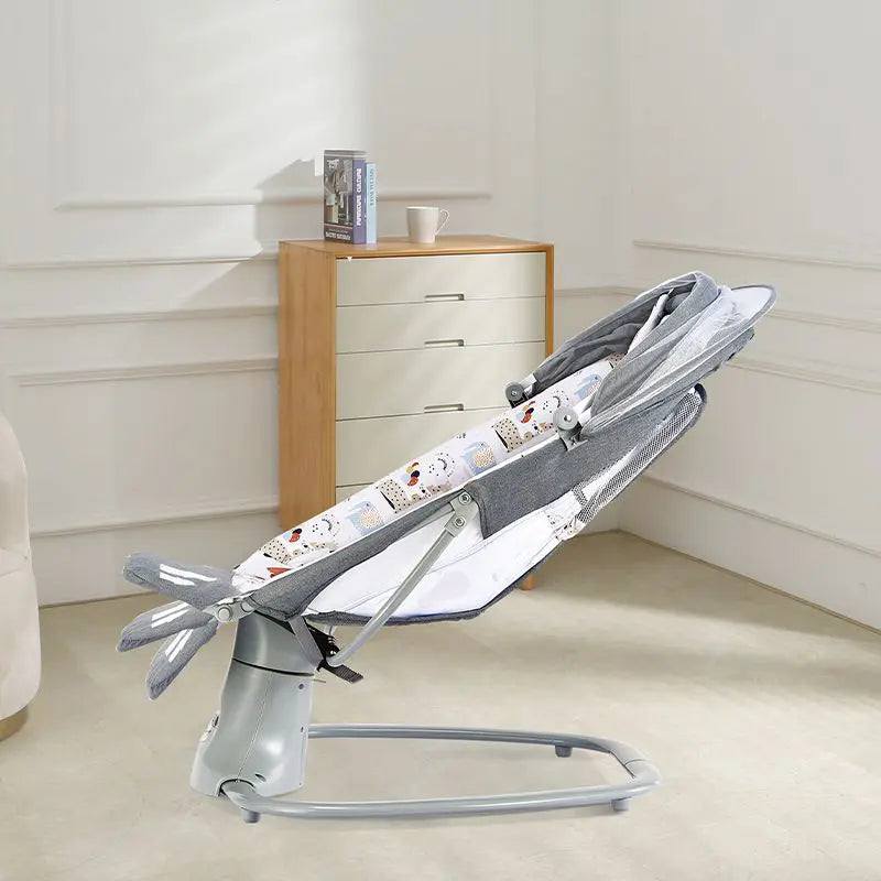 Mastela 3 in 1 Deluxe Multi-Functional Bassient Rocker Jungle Animals White  8208 Age- Newborn & Above