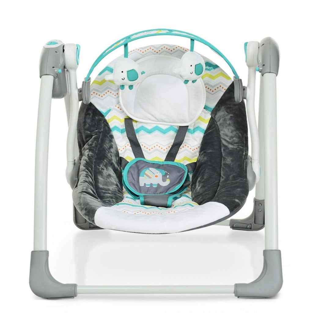 Mastela Baby Deluxe Portable Swing Chair Green & Grey 6503 Age- Newborn to 24 Months (Holds upto 11 Kgs)